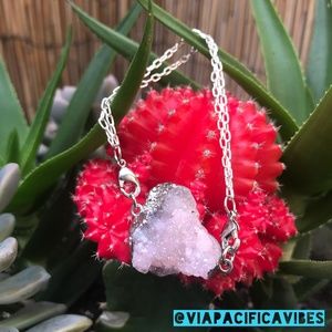 Druzy Rose Quartz Bracelet